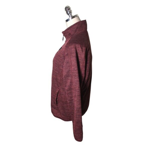 Ororo Sweatshirt Women's Size Small Maroon Heated Apparel Zip Up - Picture 3 of 8